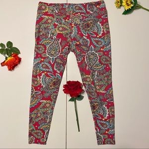 3 For $35 LulaRoe Paisley Leggings Tall & Curvy
